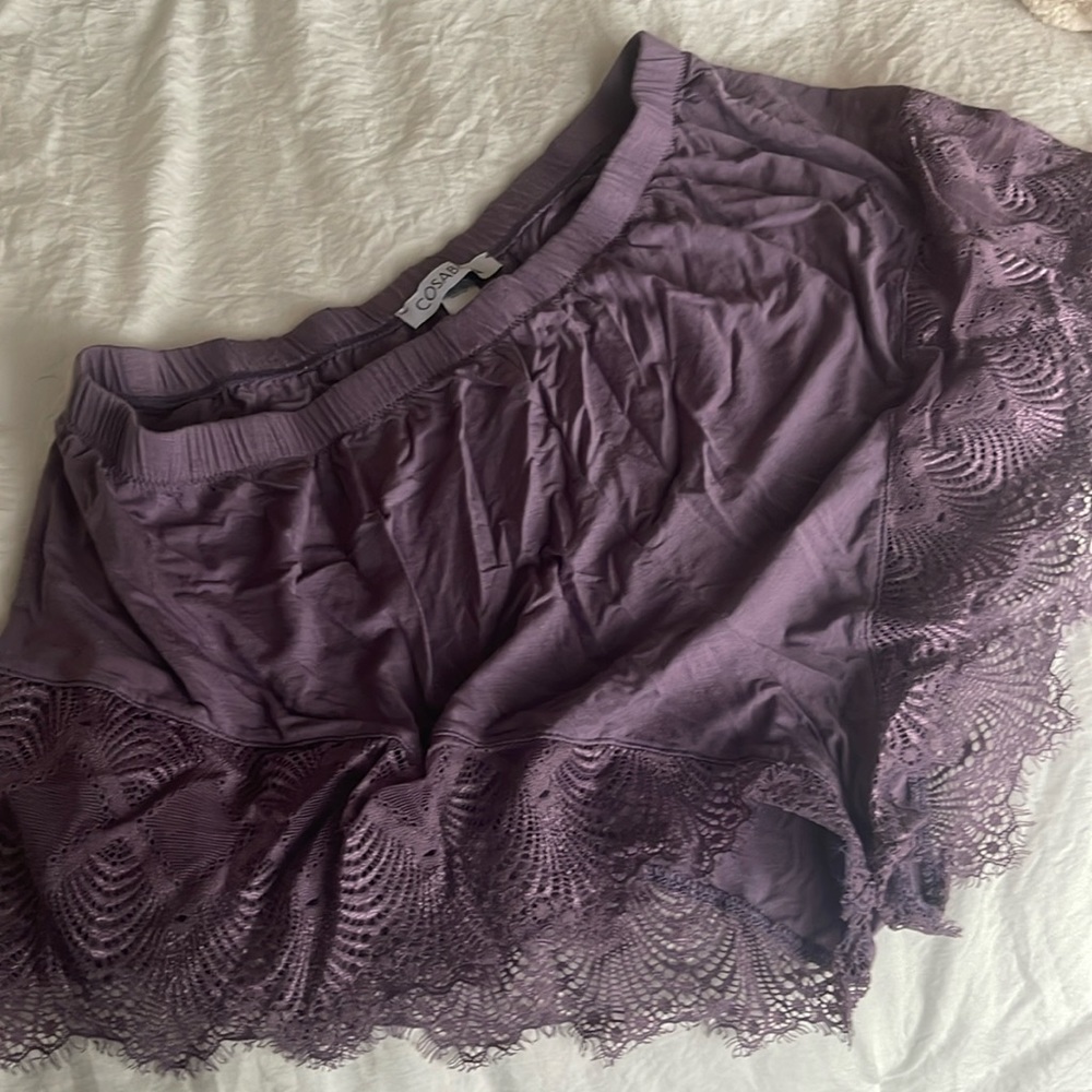 Cosabella purple pajama shorts